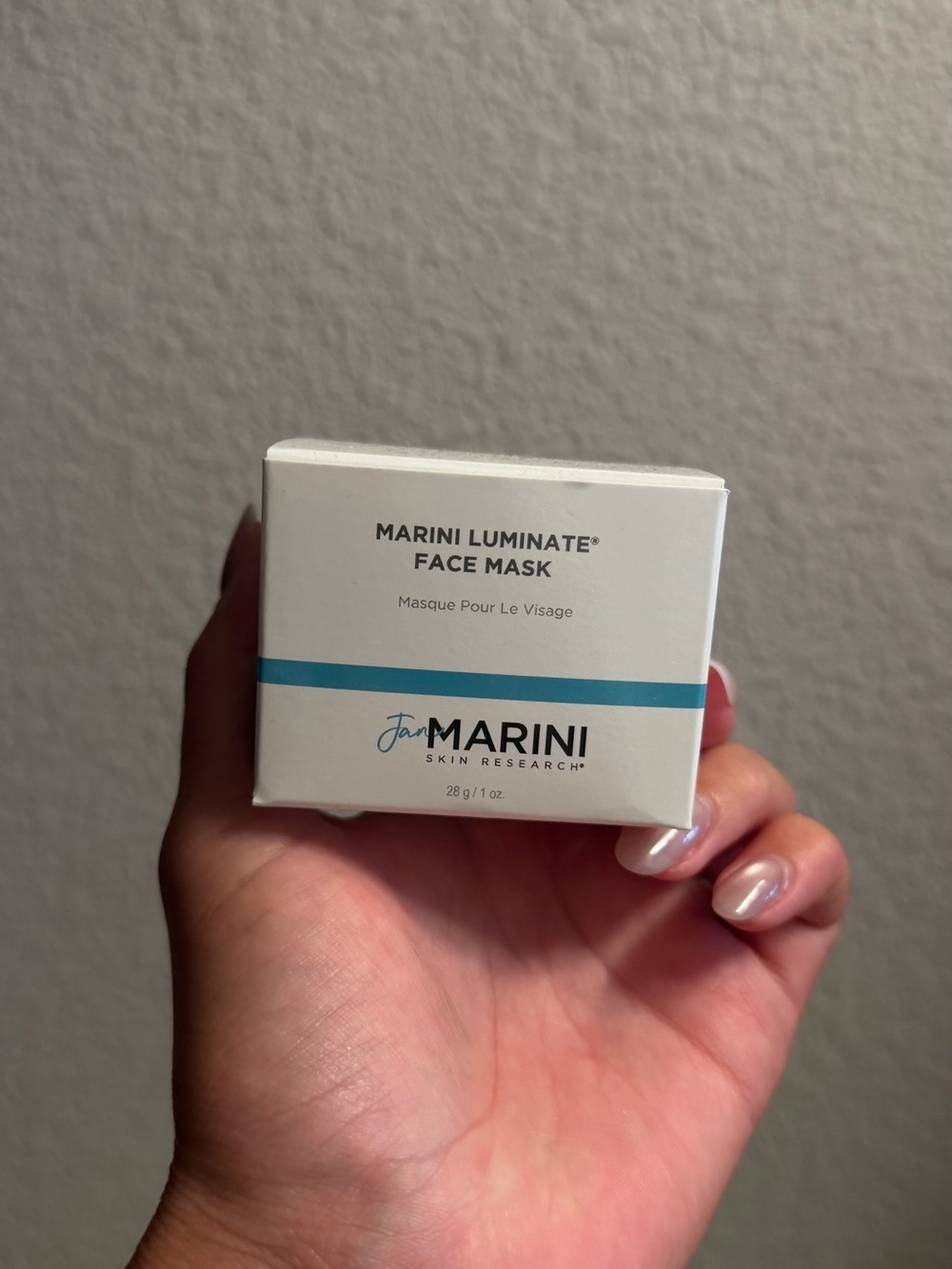 Jan Marini Luminate Face Mask - White with Teal Accent
